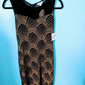 Black & Gold Olivia Matthews Evening Social Dress